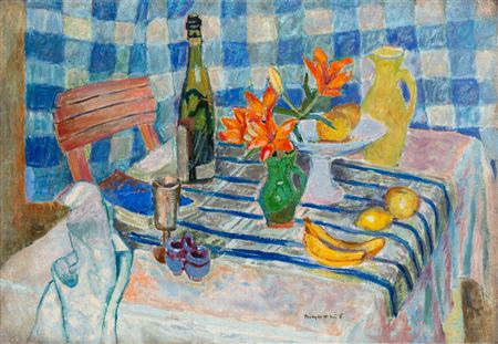 Still life, 1950 by Stanislaw Borysowski - Auction record, sale price, and art valuation. Compare with similar artists and explore comparable artworks.