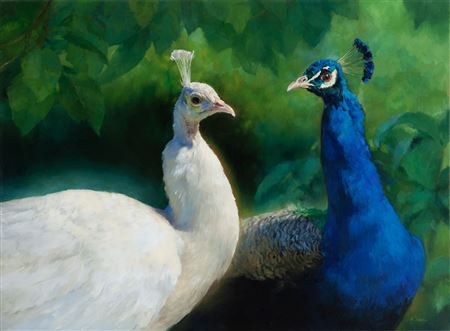 Sample artwork by Anna Pszonka (Born 1989), known for oil and watercolor paintings of flora and fauna - View similar artists and auction records