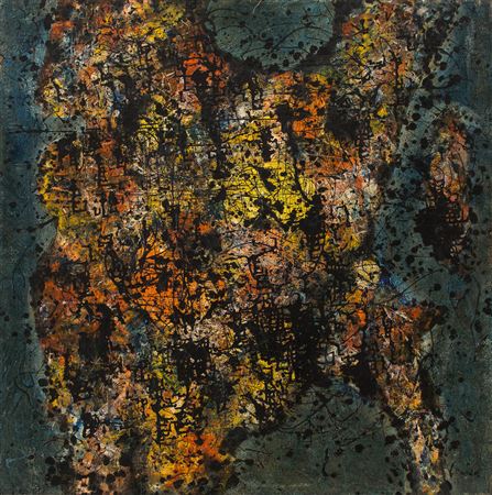 "Spots in Heaven and Earth" ("Painting I" from the "Self-propelling Images" series), 1957