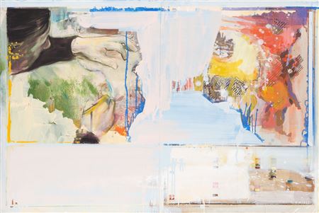 Sample artwork by Radek Szlaga (Born 1979), known for versatile artist - painting, graphics, installations; inspired by diverse cultures; critical of capitalism; focuses on marginalized groups; co-founder of the artistic group "penerstwo." - View similar artists and auction records