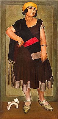 Female figure in yellow beret, 1932-1935