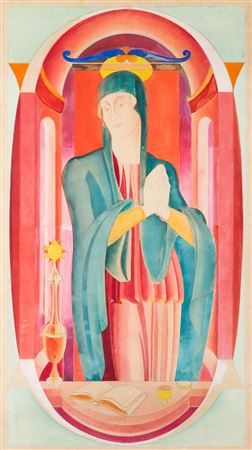 Image of a saint with a monstrance