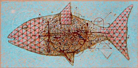 Sample artwork by Grzegorz Klimek (Born 1987), known for paintings using various media and original structural effects - View similar artists and auction records