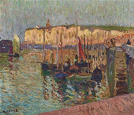 DIEPPE HARBOUR by David Davies - Auction record, sale price, and art valuation. Compare with similar artists and explore comparable artworks.
