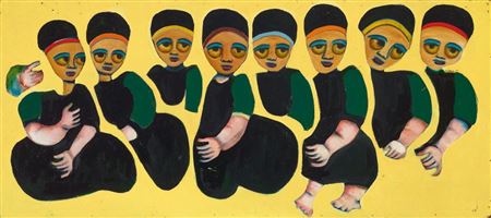 Sample artwork by Mirka Madeleine Mora (1928 - 2018), known for painting - View similar artists and auction records