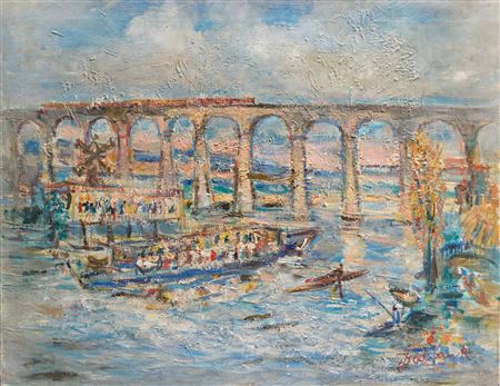 Sample artwork by Armand Dalian (1924 - 2000), known for painting - View similar artists and auction records