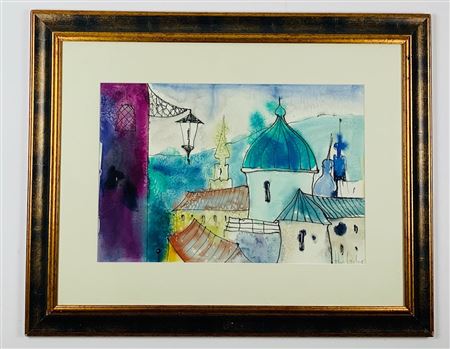 LA VILLE by Richard Hoelscher - Auction record, sale price, and art valuation. Compare with similar artists and explore comparable artworks.