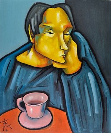 Sample artwork by Juan Cook (Born 1948), known for painting - View similar artists and auction records