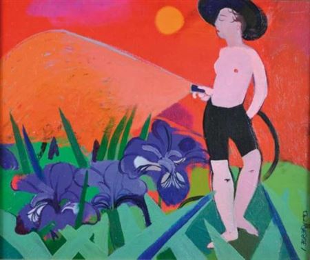 "LISEUSE ET IRIS" by Ieva Jurjane - Auction record, sale price, and art valuation. Compare with similar artists and explore comparable artworks.