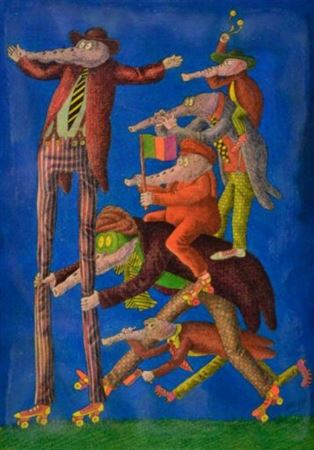 Sample artwork by Yak Rivais (Born 1939), known for painting - View similar artists and auction records