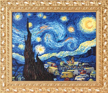 Sample artwork by Dran (Born 1979), known for comics and caricature-inspired artwork - View similar artists and auction records