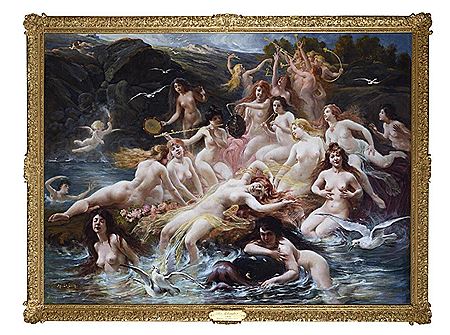 Sample artwork by Adolphe Lalyre (1848 - 1933), known for classical theme painting, mythology figures - View similar artists and auction records