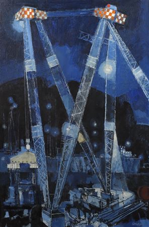 "Dockside Crane in Toronto Harbor, c. 1963"