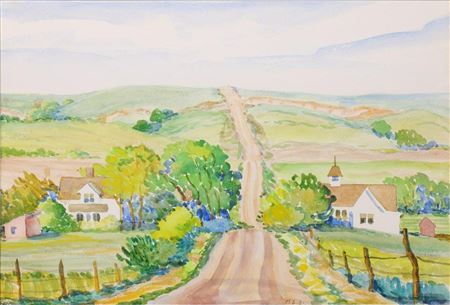 Road to Roxbury by Margaret Sandzen - Auction record, sale price, and art valuation. Compare with similar artists and explore comparable artworks.