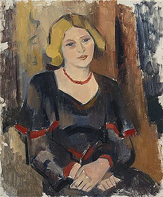 Untitled (Frau mit Korallenkette) by Paula Gans - Auction record, sale price, and art valuation. Compare with similar artists and explore comparable artworks.