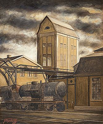 Hochdruckhaus (Bergin-Anlage) by Fritz Uphoff - Auction record, sale price, and art valuation. Compare with similar artists and explore comparable artworks.
