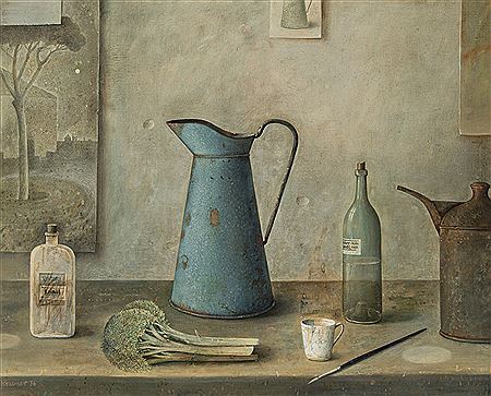 Stilleben mit Kanne u. Brokkoli-Gemüse by Dieter Kraemer - Auction record, sale price, and art valuation. Compare with similar artists and explore comparable artworks.