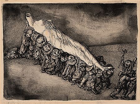 Ohne Titel (Die Kultur wird zu Grabe getragen)