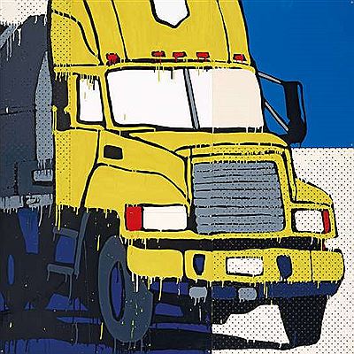 Yellow UPS Truck 2008