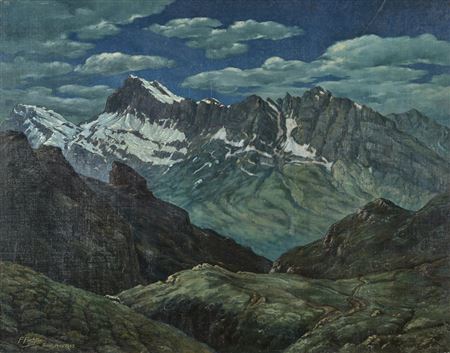 "Tomül-Pass" by Franz Fiechter - Auction record, sale price, and art valuation. Compare with similar artists and explore comparable artworks.