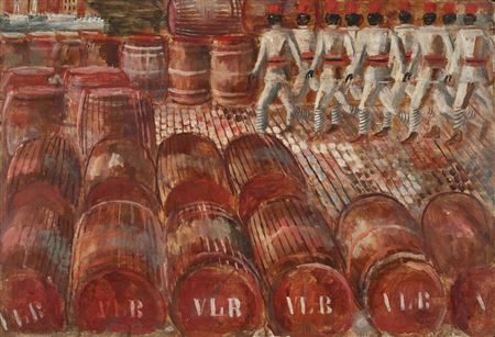 Beer barrels in the port of Marseille by Karl Otto Hugin - Auction record, sale price, and art valuation. Compare with similar artists and explore comparable artworks.