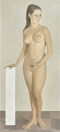Standing female nude