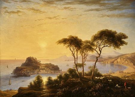 Sestri Levante at sunset.