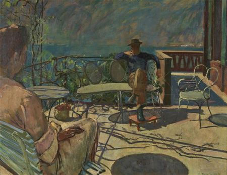 On the sunny veranda