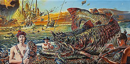 The fight for the giant fish