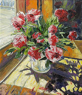Peonies by Thomas Metlevicz - Auction record, sale price, and art valuation. Compare with similar artists and explore comparable artworks.