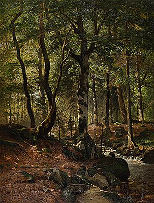 Sun-flooded forest in the Ilsetal in the Harz Mountains by Paul Franz Flickel - Auction record, sale price, and art valuation. Compare with similar artists and explore comparable artworks.
