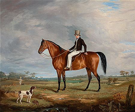A Young Man on a Bay Hunter