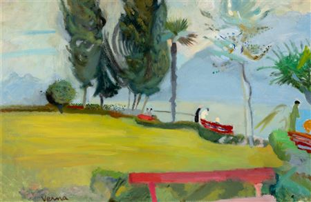 Sample artwork by Germaine Verna (1900 - 1975), known for painting - View similar artists and auction records