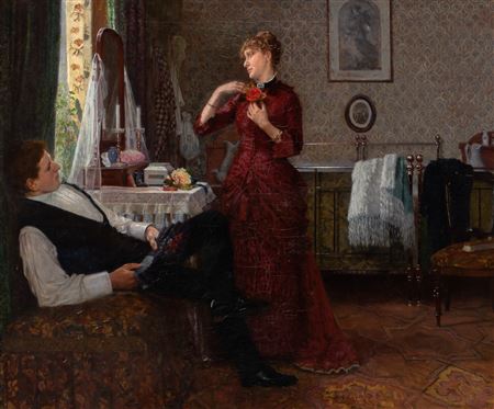 Tying a Rose, 1888