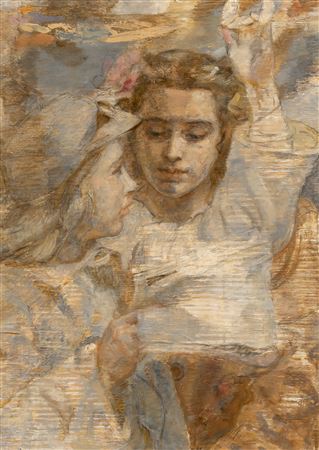 Sample artwork by Isabel (Wolff) Bishop (1902 - 1988), known for city genre, street scenes and figure painting, graphic design - View similar artists and auction records