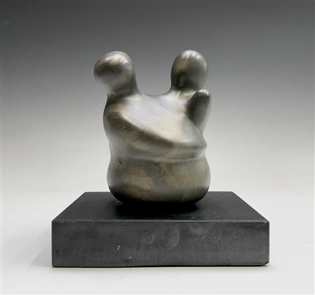 Sample artwork by Max Schmeling Barrett (1937 - 1997), known for abstract figure and torso sculpture, granite, driftwood, alabaster - View similar artists and auction records