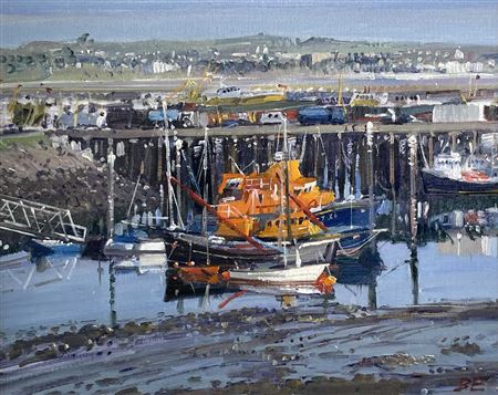 The Lifeboat at Newlyn Harbour