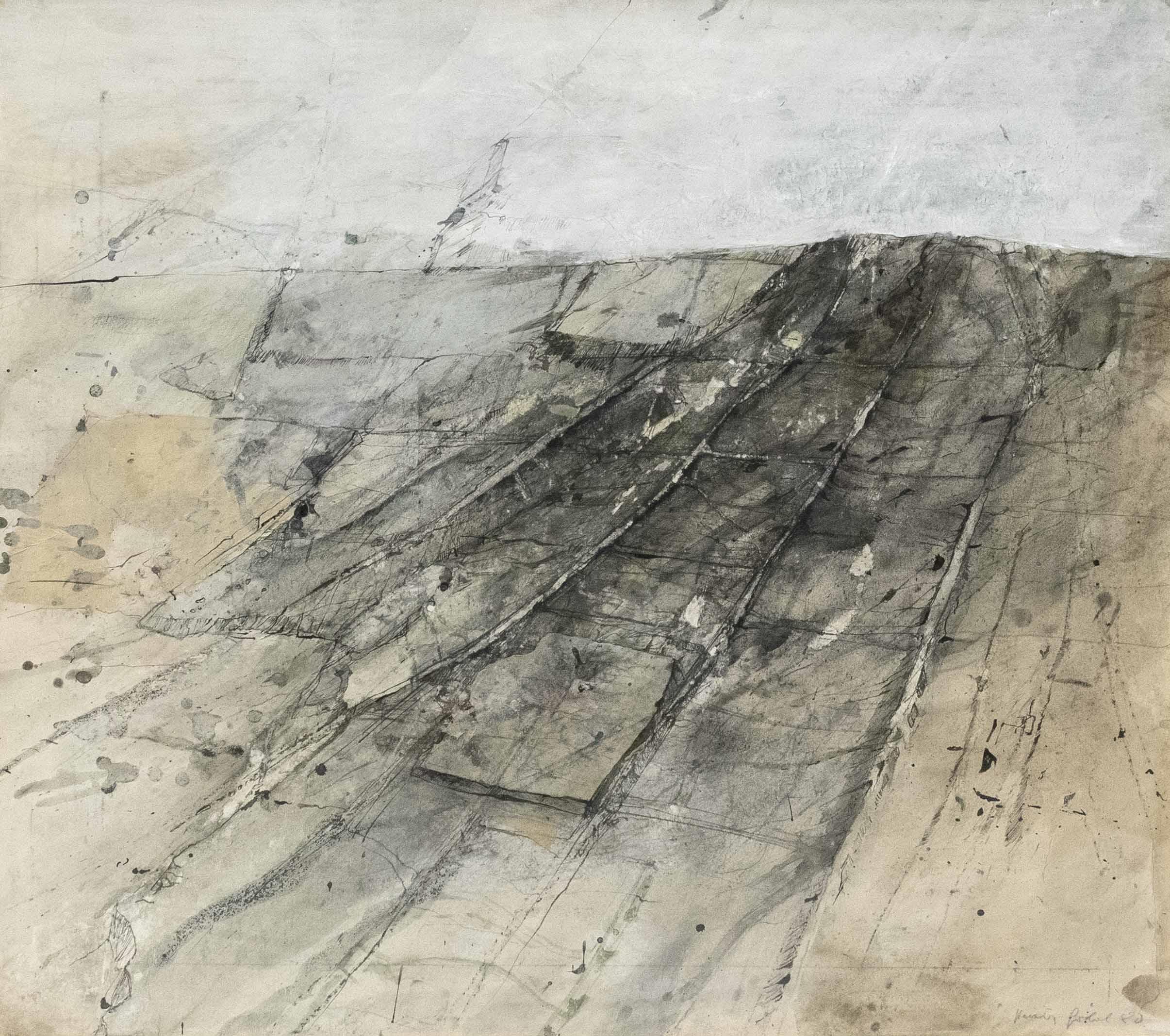 Gefurchte Landschaft