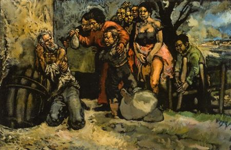 Gente de arrabal by Juan Barba - Auction record, sale price, and art valuation. Compare with similar artists and explore comparable artworks.
