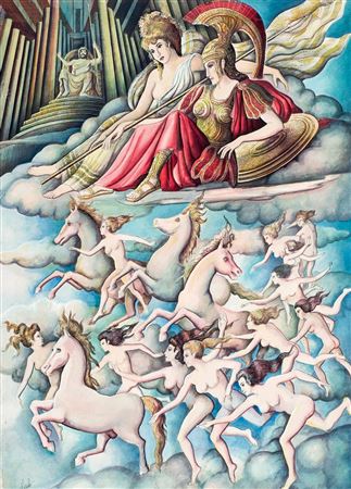 Mythological scene