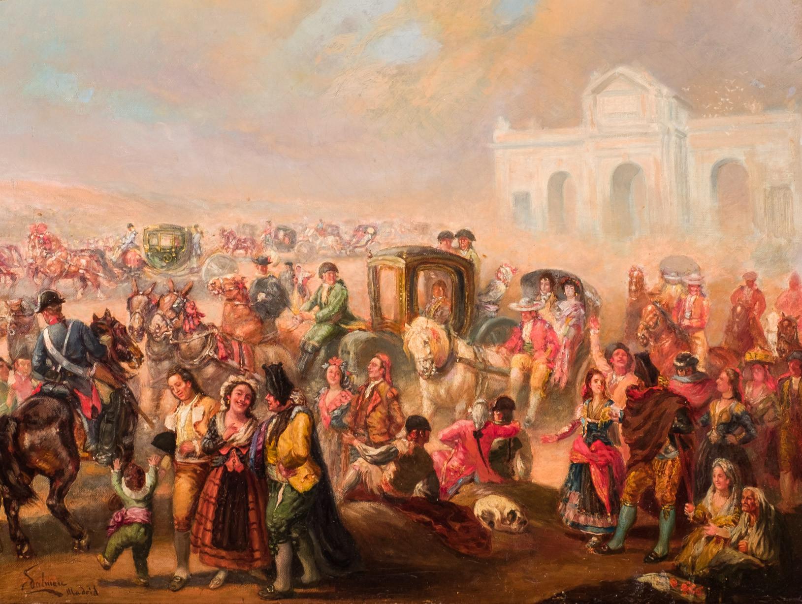 Majos en la Puerta de Alcalá