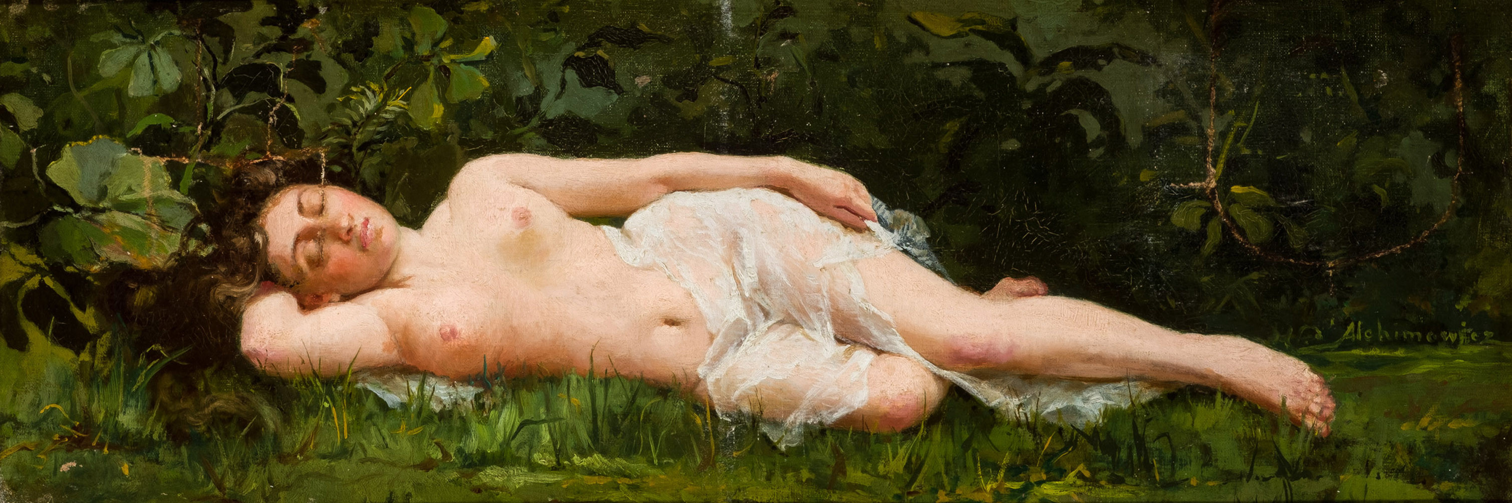 Desnuda en la hierba