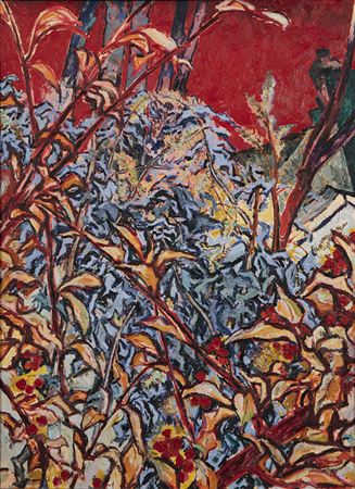 Backyard with Trees and Houses by Philip Trusttum - Auction record, sale price, and art valuation. Compare with similar artists and explore comparable artworks.