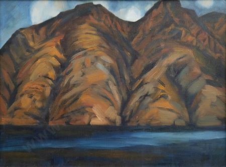 Mountains at Lake Wakatipu, Central Otago