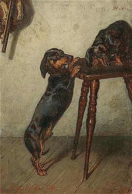 Dachshunde by Julius Pollak - Auction record, sale price, and art valuation. Compare with similar artists and explore comparable artworks.