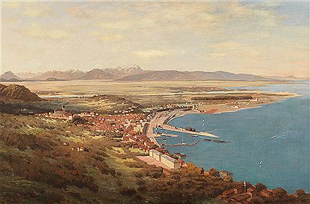 Blick auf Bregenz am Bodensee