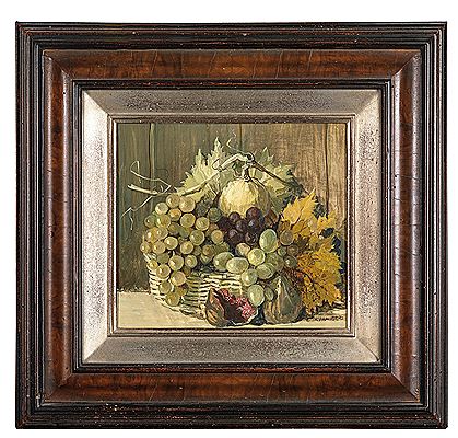 Still life with fruits by Renee Yolanda Hauser - Auction record, sale price, and art valuation. Compare with similar artists and explore comparable artworks.