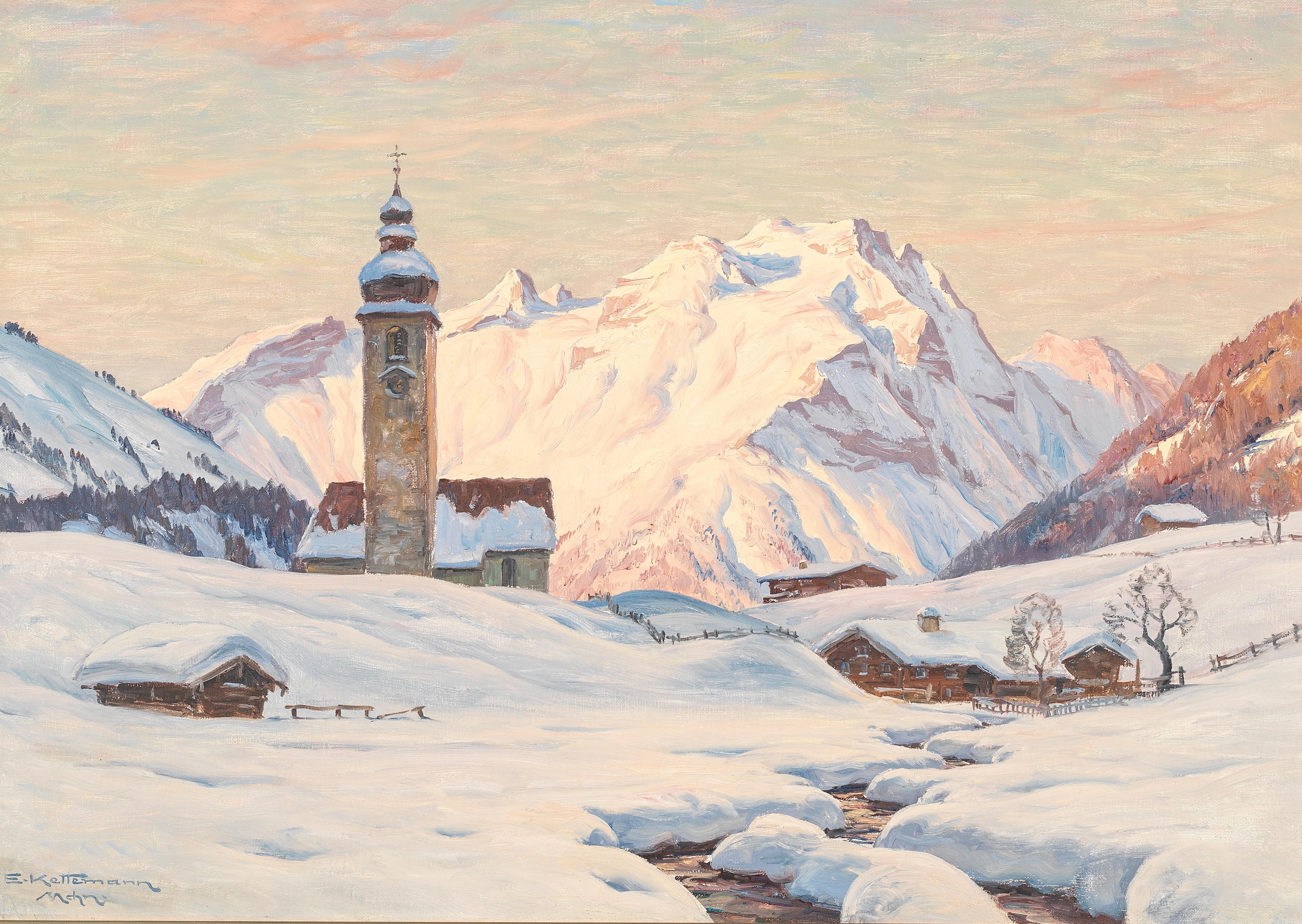 "Winterabend in Lech (Vorarlberg)"