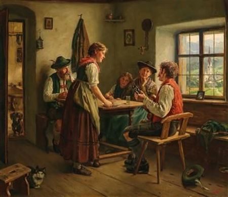 Sample artwork by Emil Rau (1858 - 1937), known for painting - View similar artists and auction records