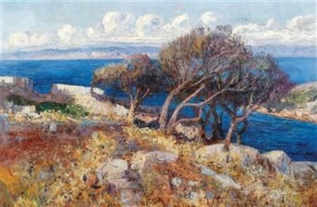 A Coastal Landscape by Leo von Littrow - Auction record, sale price, and art valuation. Compare with similar artists and explore comparable artworks.